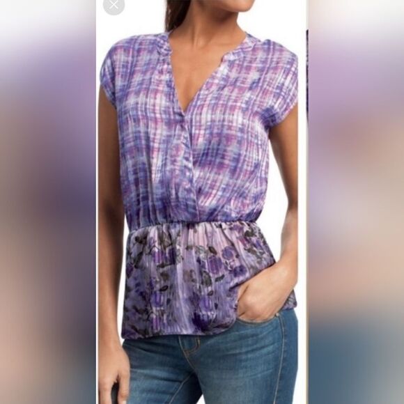 Cabi Eva purple peplem top - Picture 1 of 5
